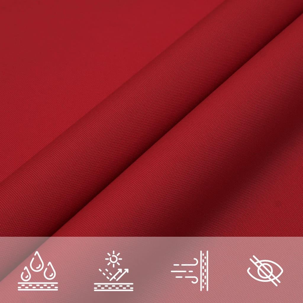 vidaXL Sonnensegel Oxford-Gewebe Rechteckig 2x2,5 m Rot