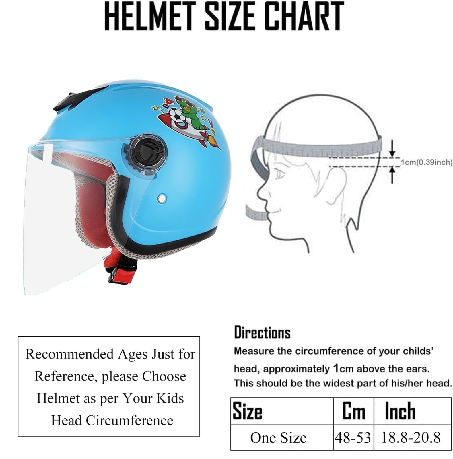 Kask dziecięcy, kask rowerowy dla chłopców i dziewczynek, w wieku 5-13 lat, otwarty kask motocyklowy do roweru i skutera, lekki wzór kreskówkowy
