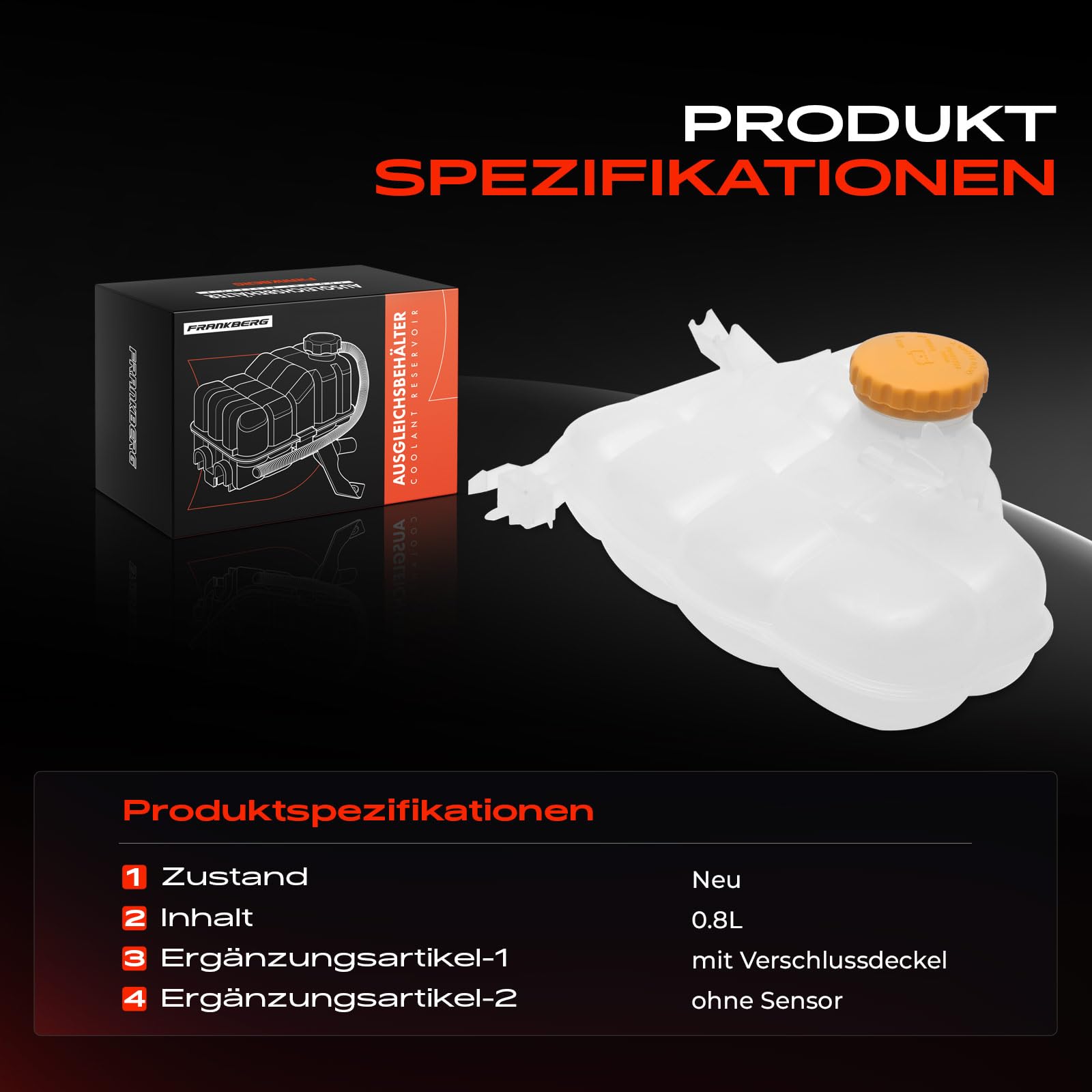 Frankberg Ausgleichsbehälter Kühlmittel Kühlmittelbehälter 13160252