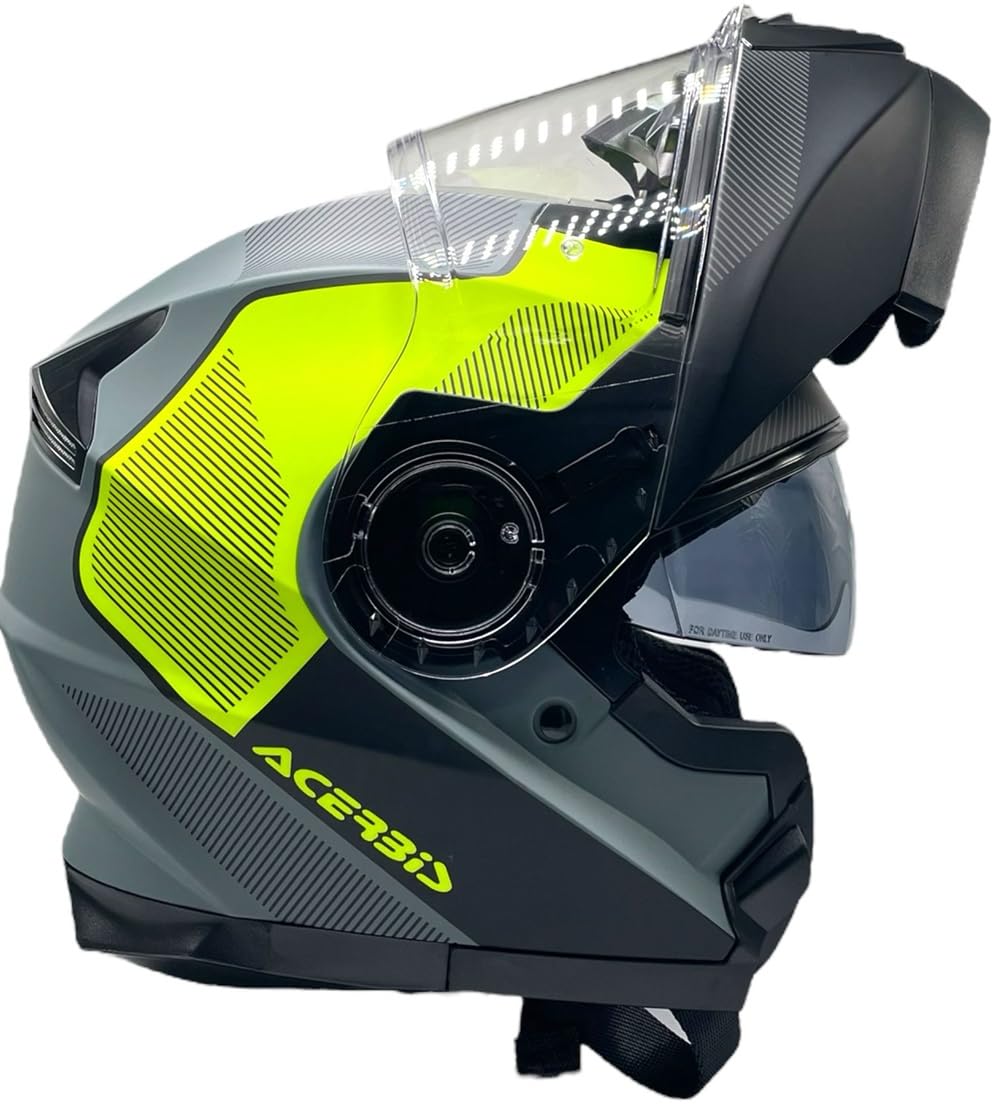 Casco modulare ACERBIS SEREL Grigio e Giallo Fluoro 22-06