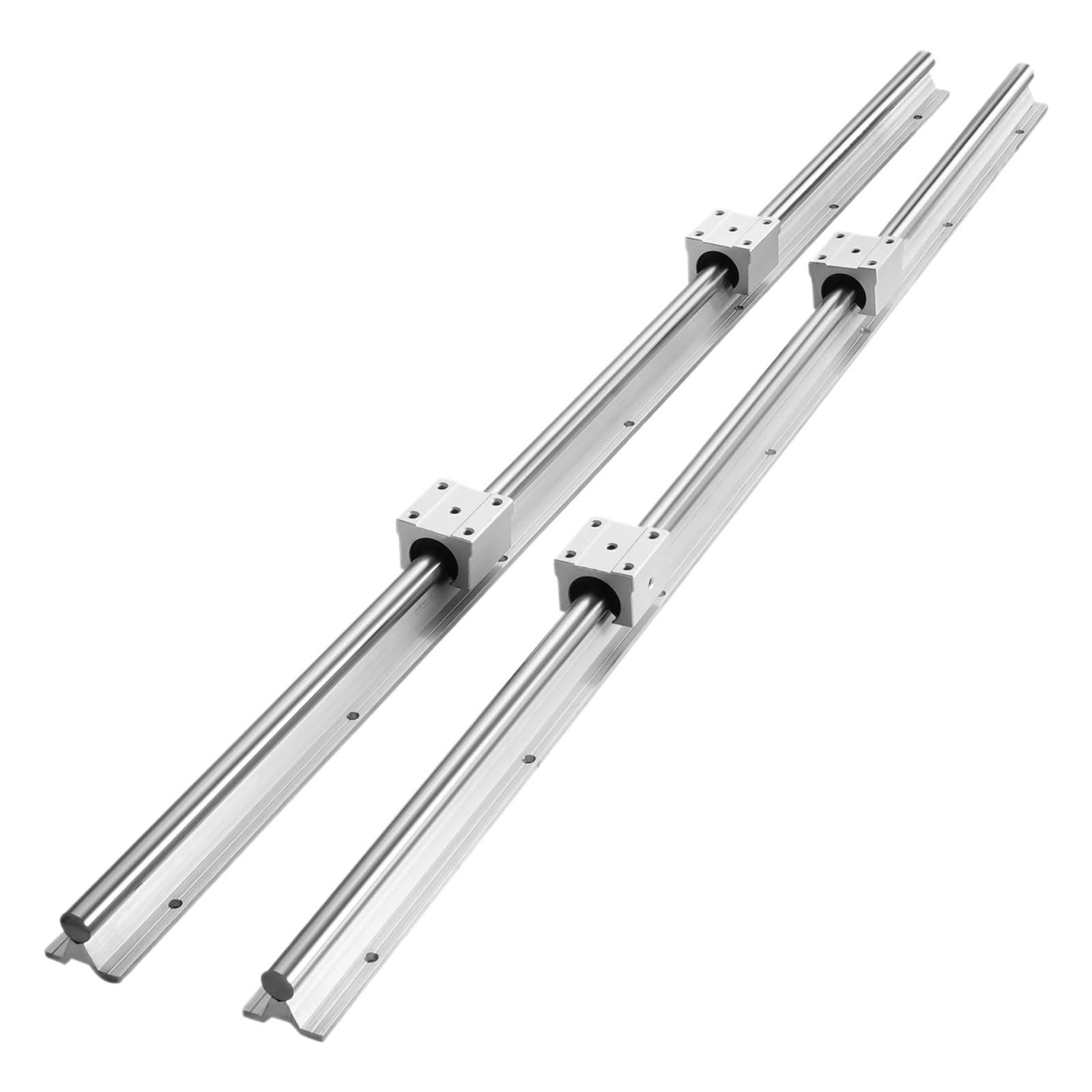 Rails de guidage linéaires SBR20 1000mm avec 4 blocs de roulement pour machine CNC