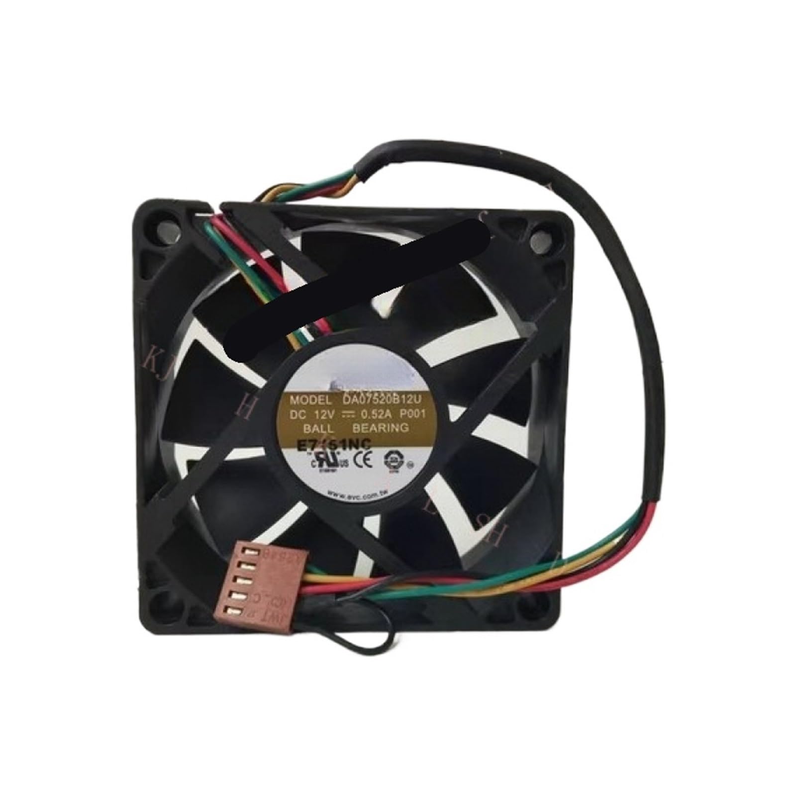 LWJYIPETZQ 7520 DA07520B12U DC12V 0.52A Cooling fan