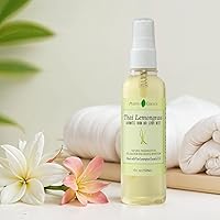 Vista 3 de Thai Lemongrass Linen and Room Spray, Natural Air Freshener Made with Pure Lemongrass Essential Oil, Bathroom Air Freshener or Calming Pillow Spray