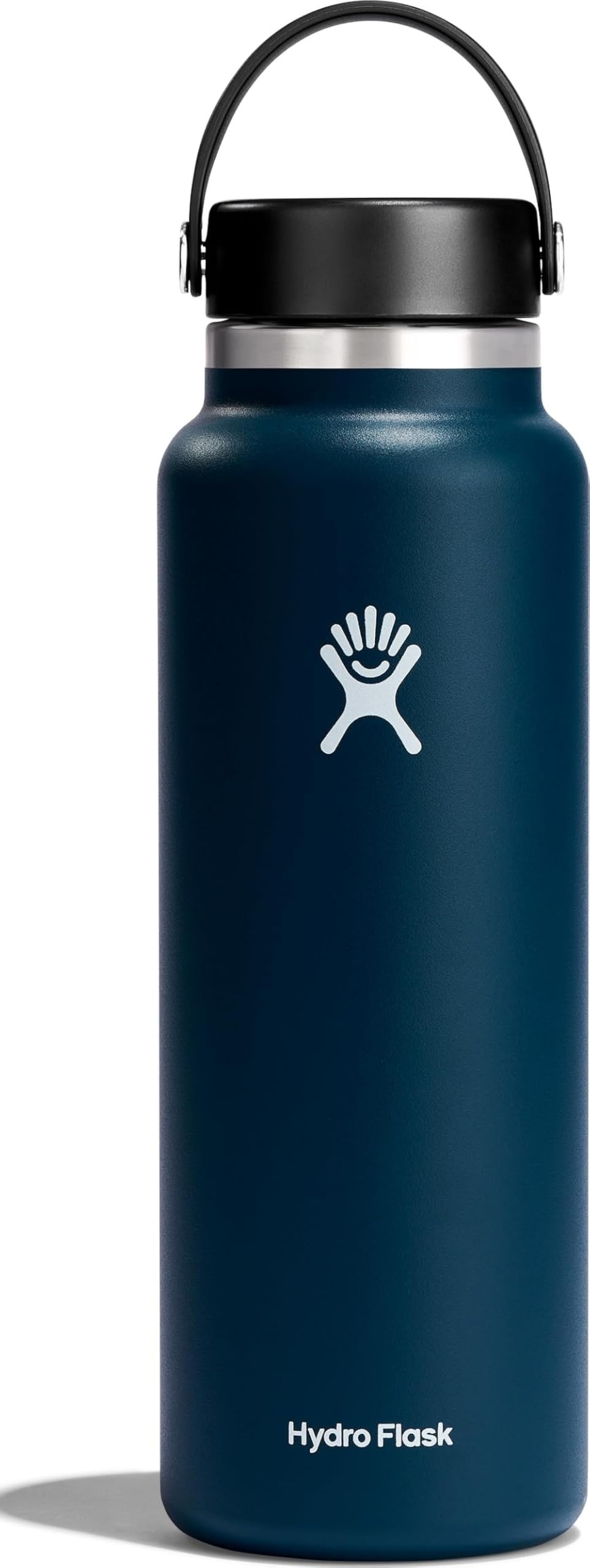 Hydro Flask Water Bottle - Insulated Stainless Steel - Wide Mouth Flex Lid, Non Spill, Leakproof and Refillable in 40 Oz
