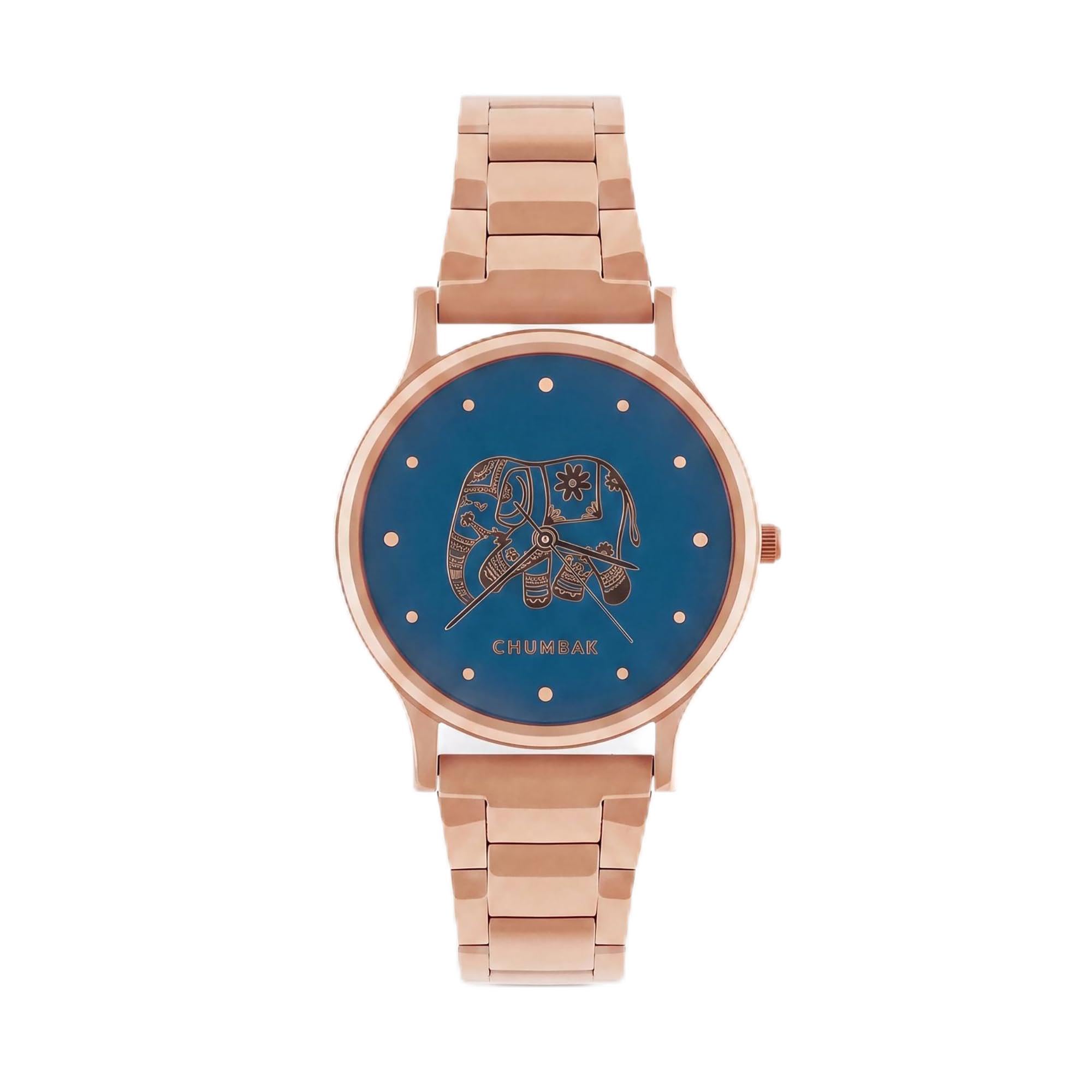 Round Dial Analog Watch for Women|Jungle Flowers Women's Collection| Stainless Steel Strap|Gifts for Women/Girls/Ladies |Stylish Fashion Watch for Casual/Work-image-12