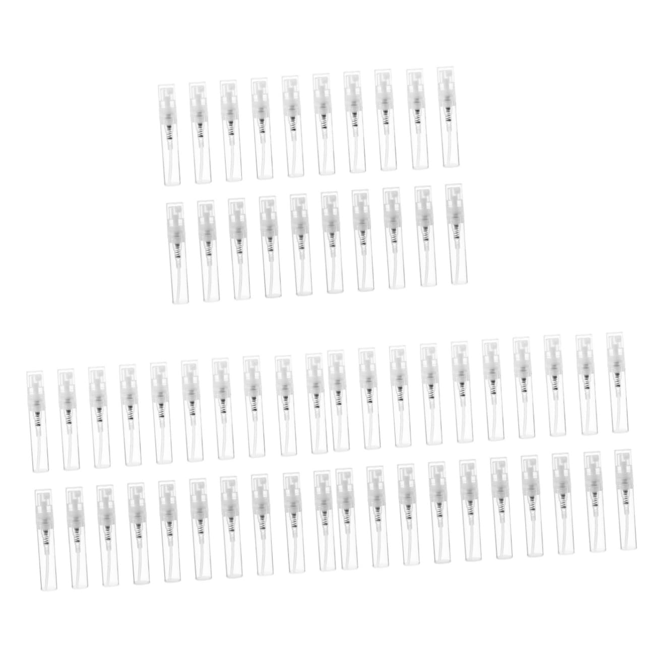 FRCOLOR 60 Piezas Botella De Perfume Botellas De Spray Mini Perfume Mini Botella De Spray Spray Embalaje De Dispensador De 3Ml Niebla De Vidrio Boquilla De