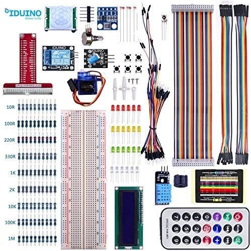 iduino GPIO Breakout Kit for Raspberry Pi 3/2/Zero Model B/B+, Also Fit for Arduino Uno Mega2560 Nano Projects, Beginners Learning Program PDF Tutorial Provided with Sample Codes