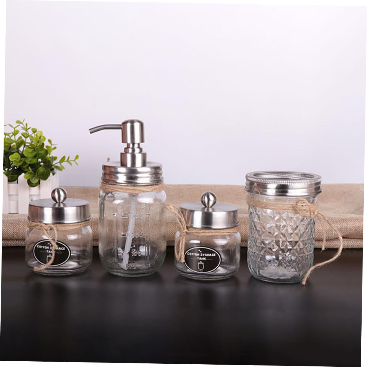 UKCOCO Vasos para Cepillos De Dientes Accesorios De Baño Loción De Vidrio Porta Hisopos para Baño Vaso para Cepillo De Dientes para Cuarto De