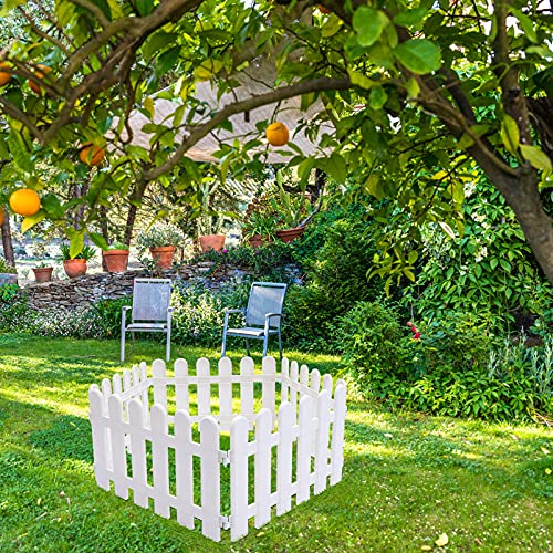 Angoily 5Pcs Jardim Piquete Cerca De Plástico Cerca Do Jardim Decorativo Jardim Afiação Fronteira Or