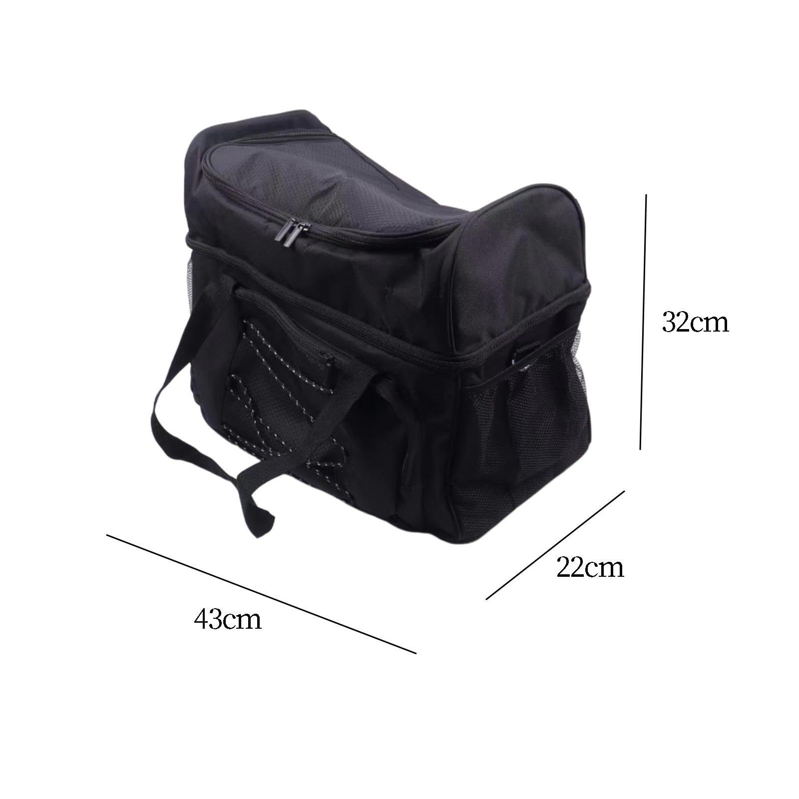 Bowlingtasche für Zwei Kugeln mit Schutzfunktionen und zusätzlichem Stauraum für Zubehör und Ausrüstung, Doppelkugelgriff