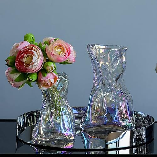 Miniatura 2 de Jarrón hidropónico para flores secas, jarrón de flores de estilo simple, florero de flores de vidrio, jarrón de cristal seco, florero de cristal