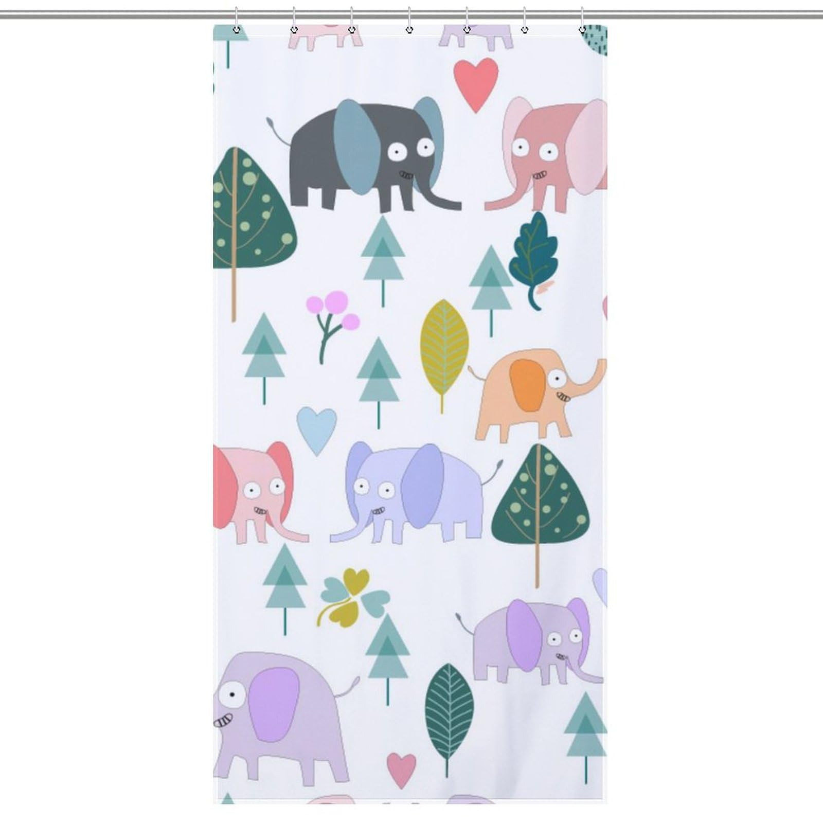 Rideau de douche éléphant pour créer un espace bain enfant ludique et propre
