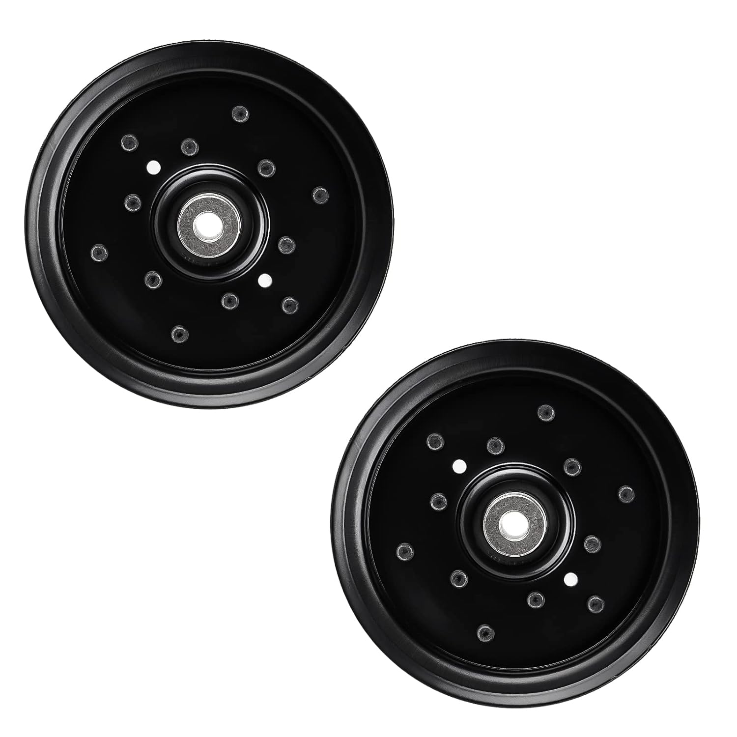 Flat Idler Pulley Replace for AYP/Roper/Sears 196106 197379 532196106 Hus qvarna 532 19 61-06 Oregon 34-901 GT 52XLS YTH 2448T GT 52XLS Z 246 254 for 48" 54" Decks 2 Pack
