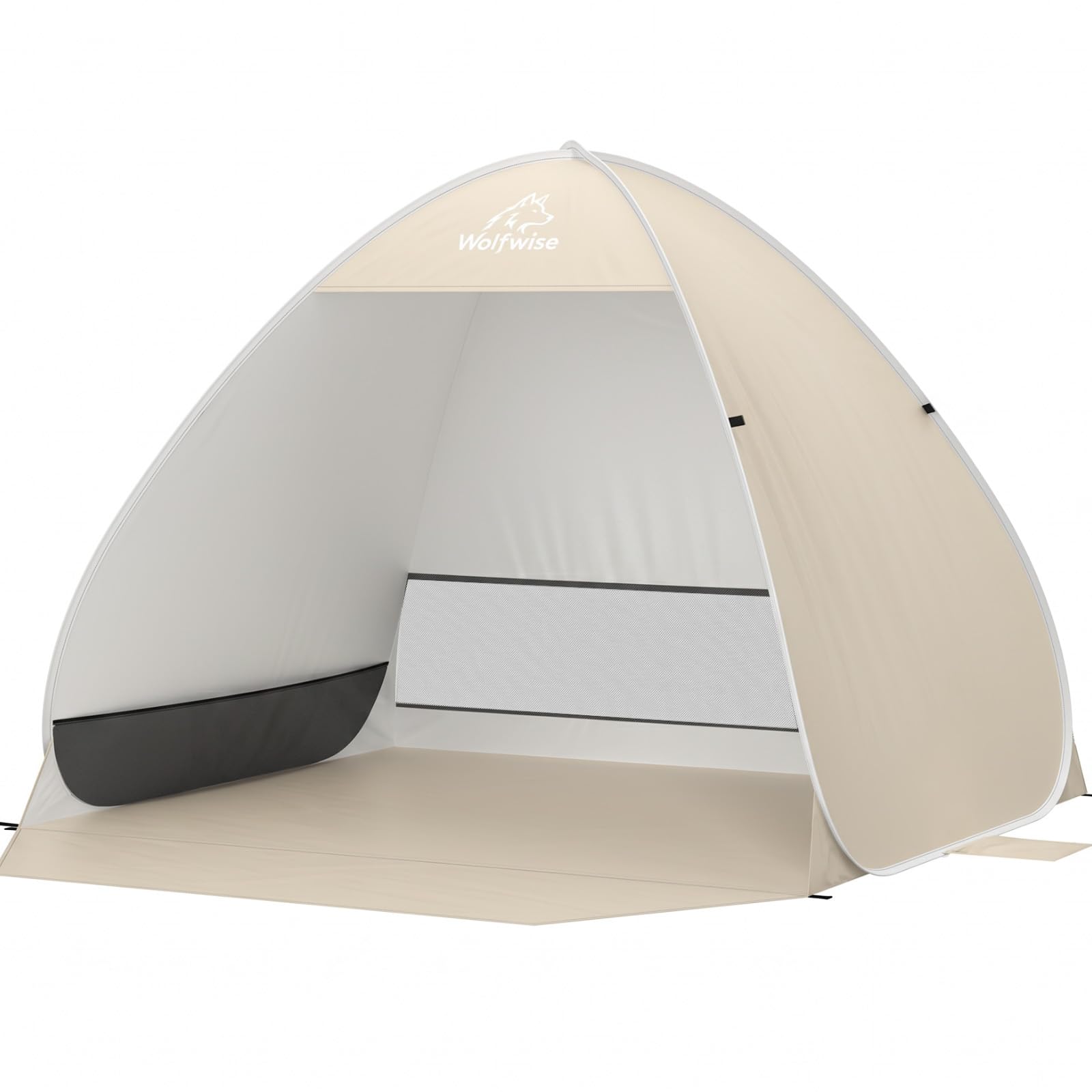 WolfWise Pop up Beach Tent, 2-3 Person Sun Shade Instant Setup for Outdoor