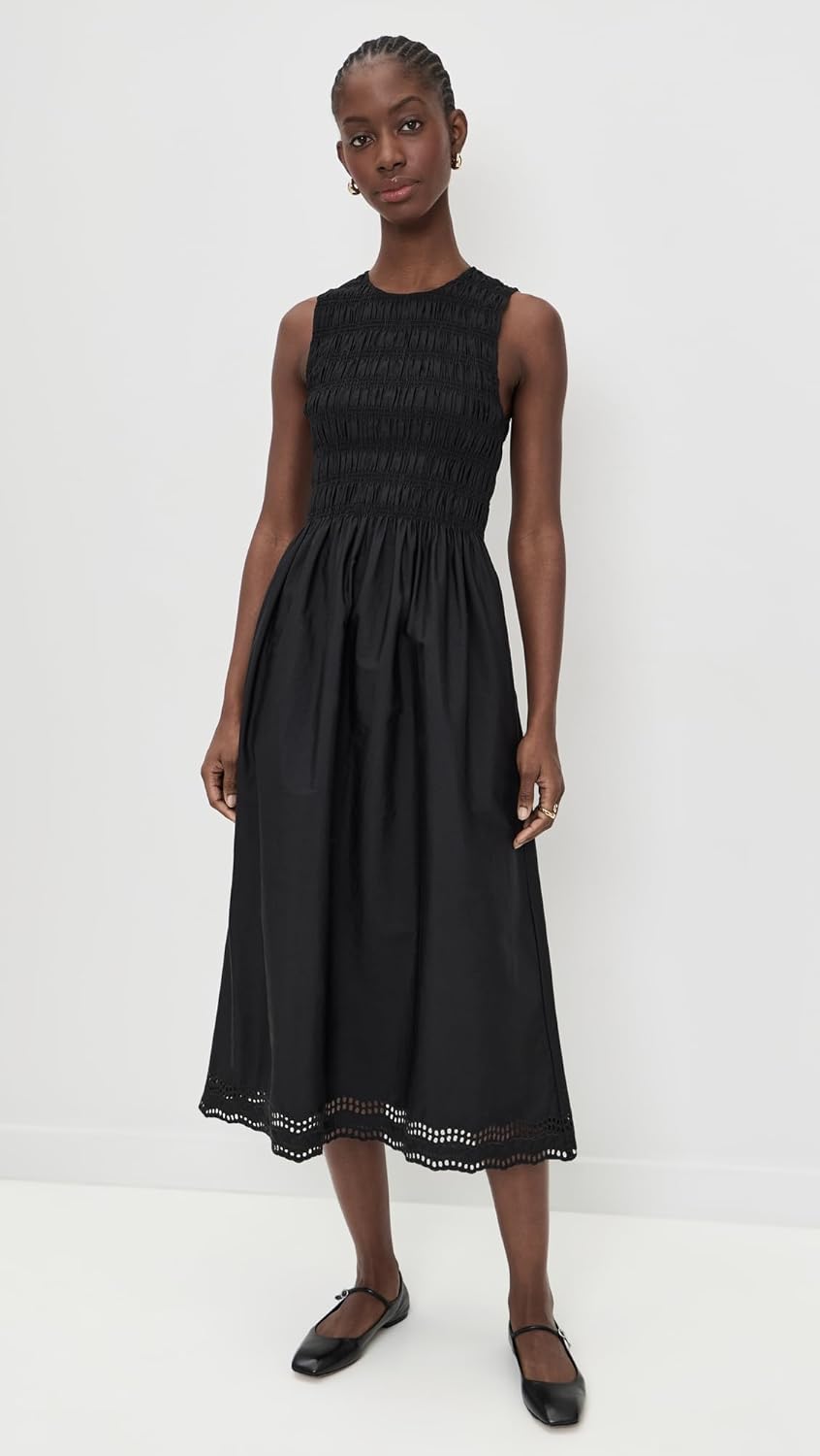 Madewell Women's The Embroidered Melody Smocked Midi Dress - Image 5