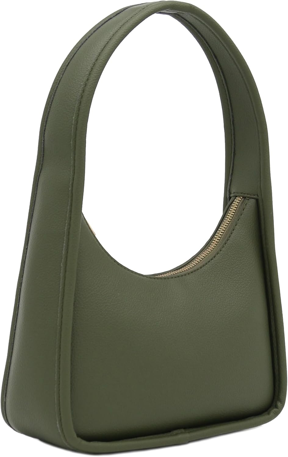 Small Curved Shoulder Bag Minimalist Underarm Crescent Handbag