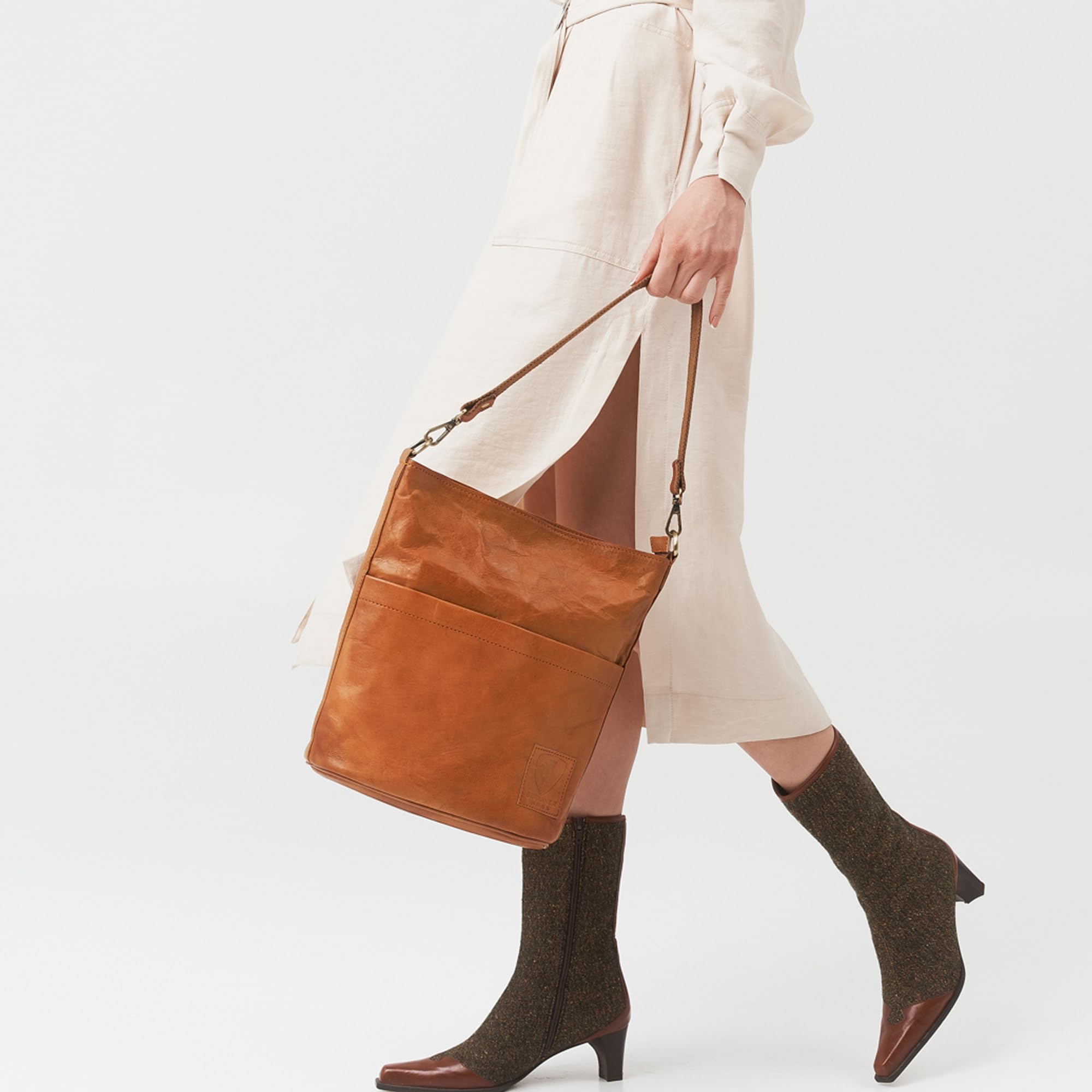 Berliner Bags Sofia Bolso de Hombro de Piel Auténtica para Mujer con Dos Correas Ajustables y Estilo Bandolera, Diseño Elegante