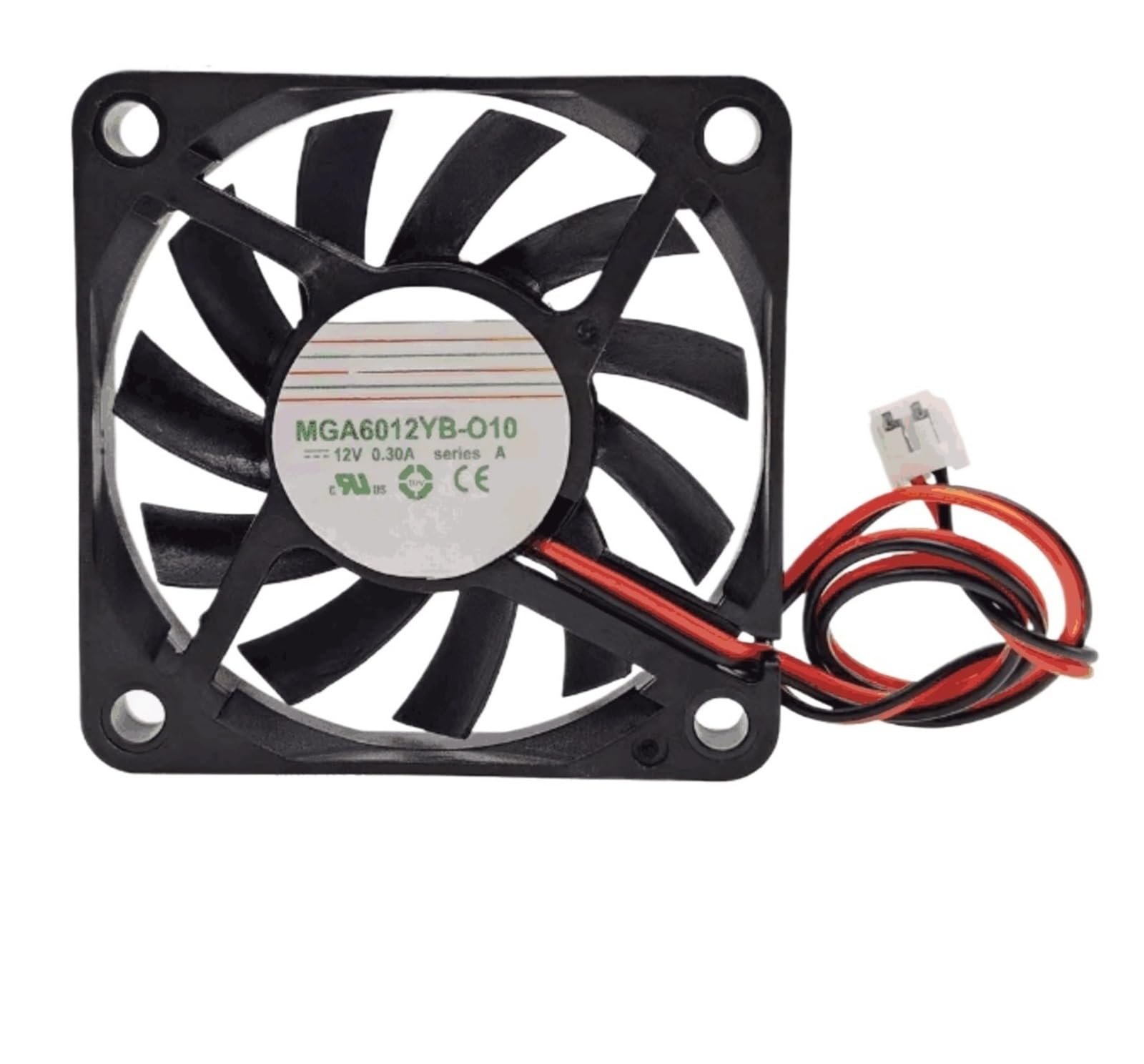 Ventilador de refrigeración for servidor de 3 cables JF0825S1SAPR, 12 V CC, 0,3 A