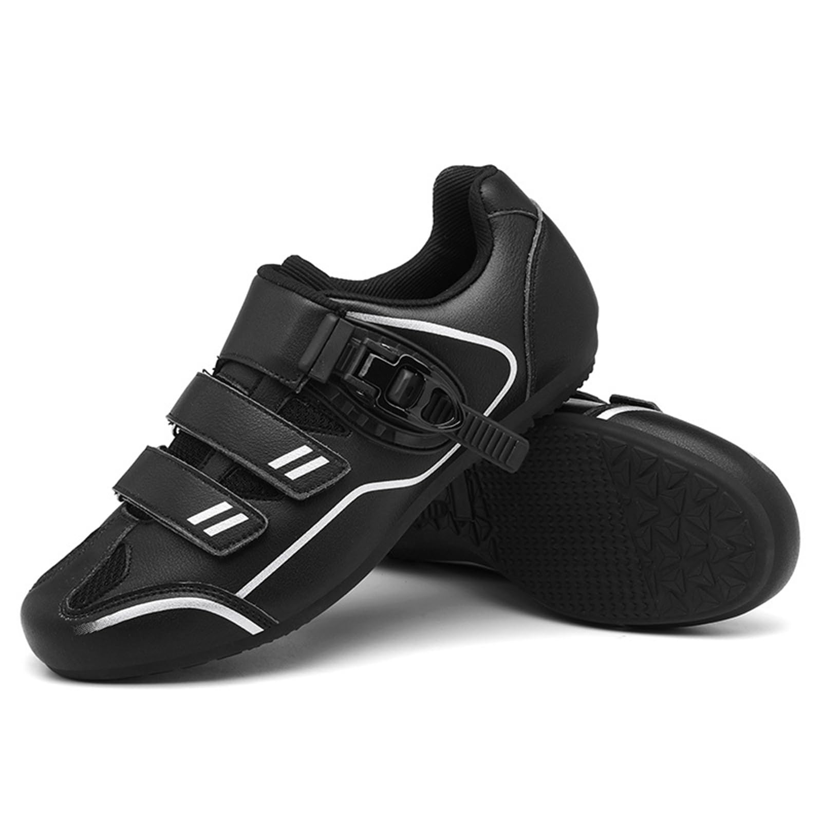 Surwin Chaussure VTT Homme Antidérapant, Chaussures de Cyclisme Plat Confortable Respirant, Chaussure VTT Sneakers Femme Serrage Réglable, Accessoires Sport Extérieur Intérieur