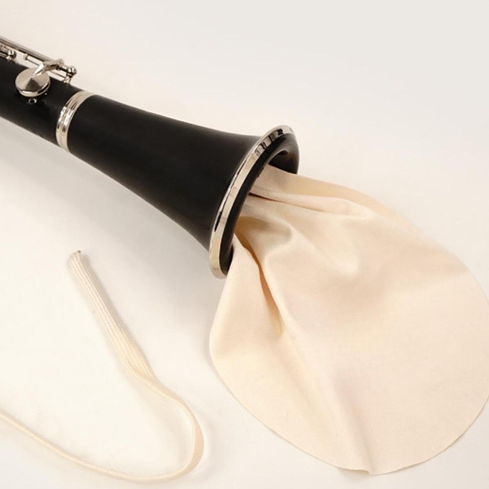 DYNWAVE Sax Cleaning Cloth Clarinet Cleaning Cloth, Multipurpose Water Absorbent with Rope, Flute Clean Cloth for Concert, Exercise