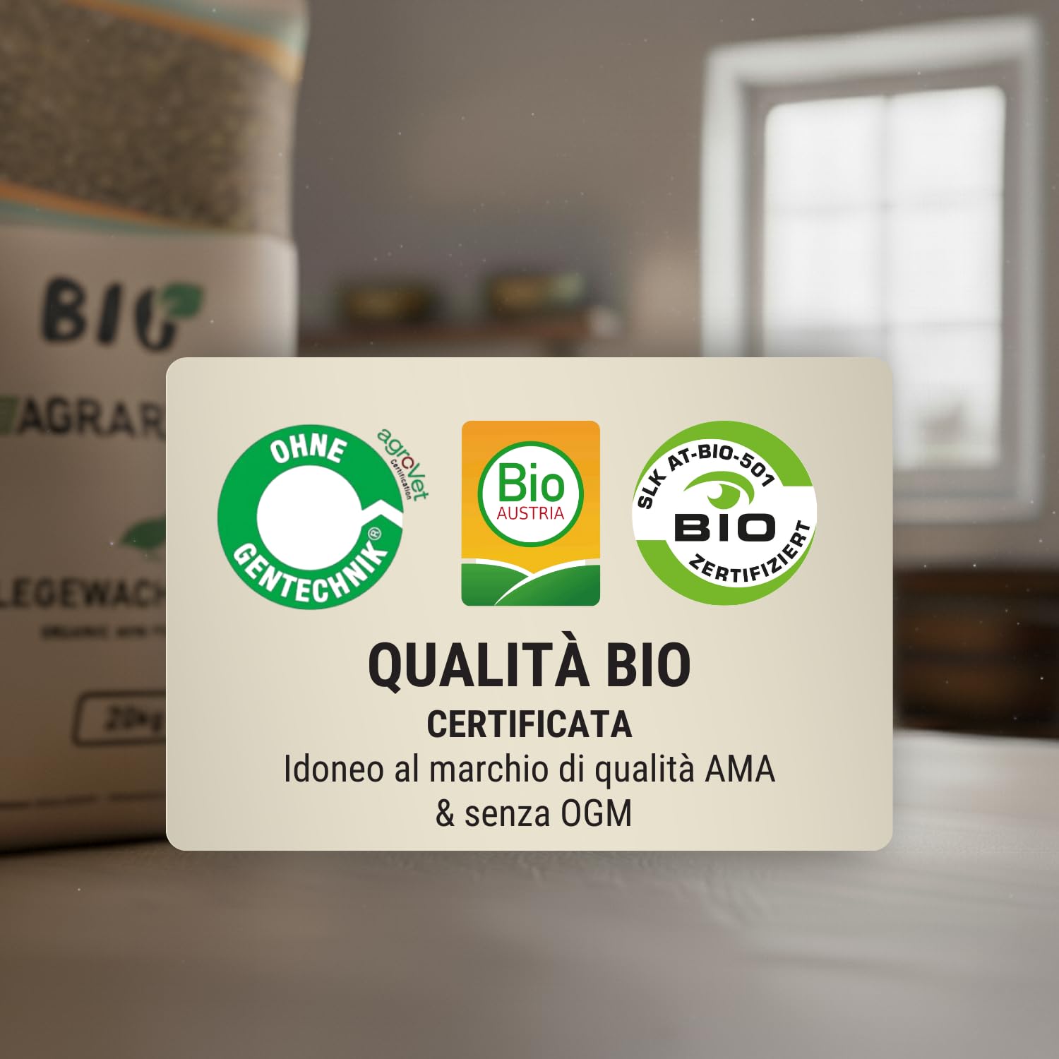 Agrarzone BIO Mangime Speciale per Quaglie 20 kg - Alimento per Ovaiole - Per Massima Deposizione Uova - Qualità Premium Austria - 100% Naturale & Senza OGM