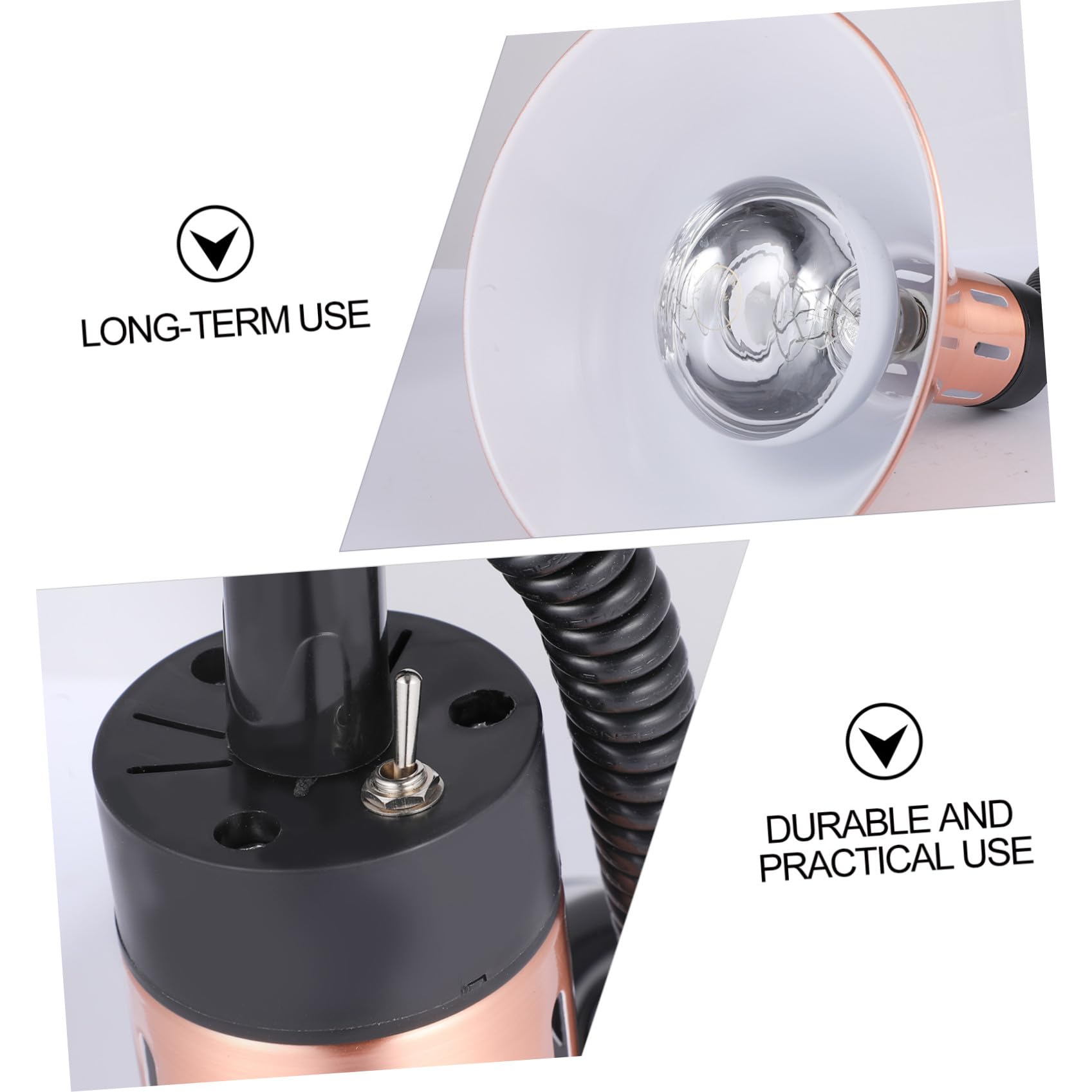 MAGICLULU 1pezzi Lampada Riscaldante Telescopica per Alimenti Luce Scaldavivande Buffet Metallo Resistente alle Alte Temperature Altezza Regolabile per Ristoranti Hotel e Cucine