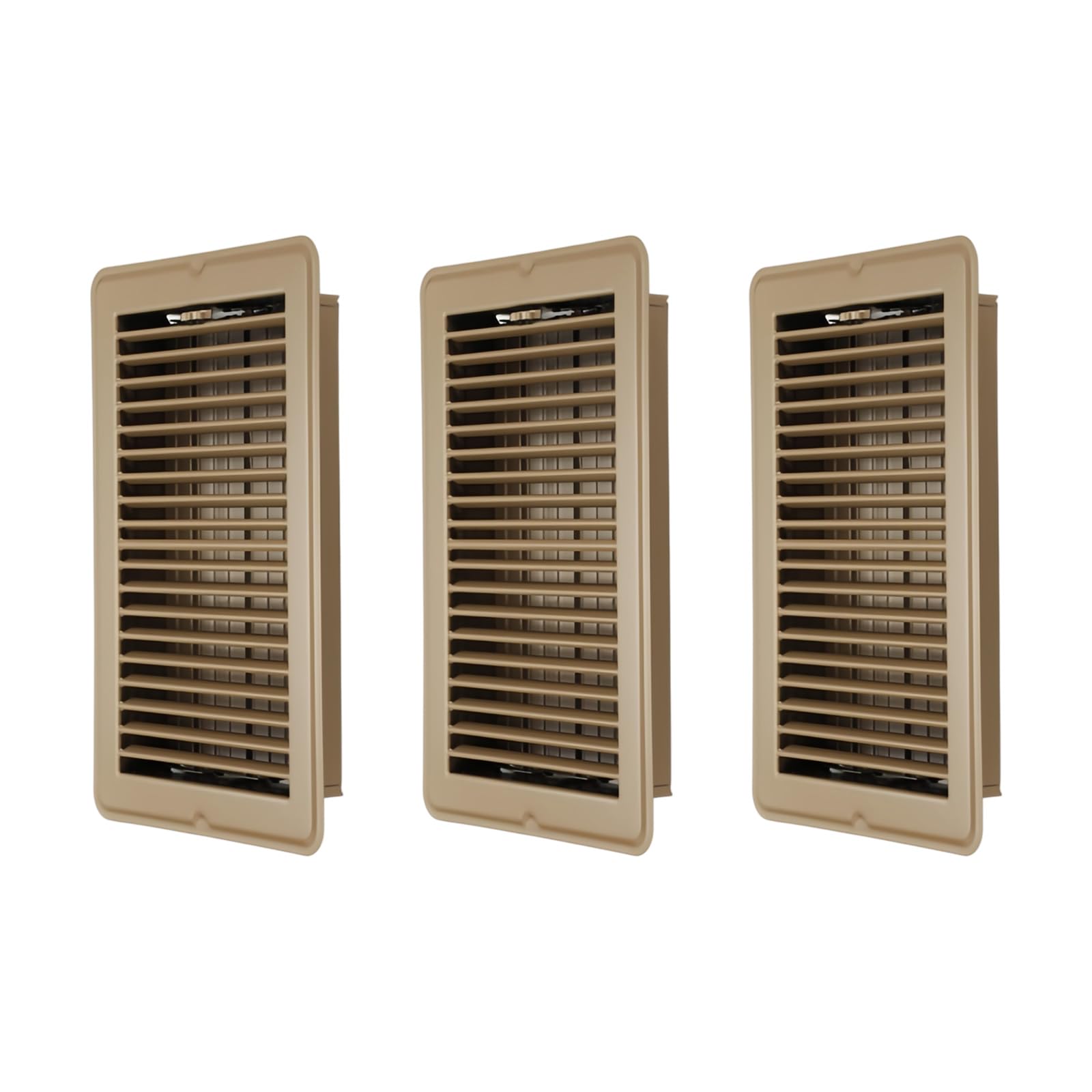 4x10 Inch Steel Floor Vents Rustproof Floor Register Decorative Air Outlet Cover Easy to Use for Home Air Circulation Ventilation Scratch