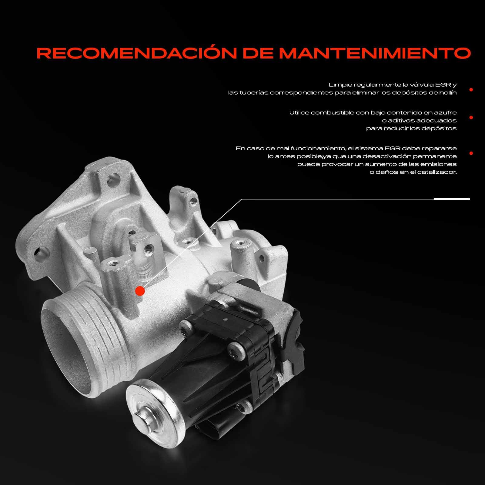 Frankberg Válvula EGR 36000998 | Compatible con: S80 II 124, V40 Hatchback 525, S40 II 544, C30 533, XC60 156, V50 545, V60 I Cross Country 157