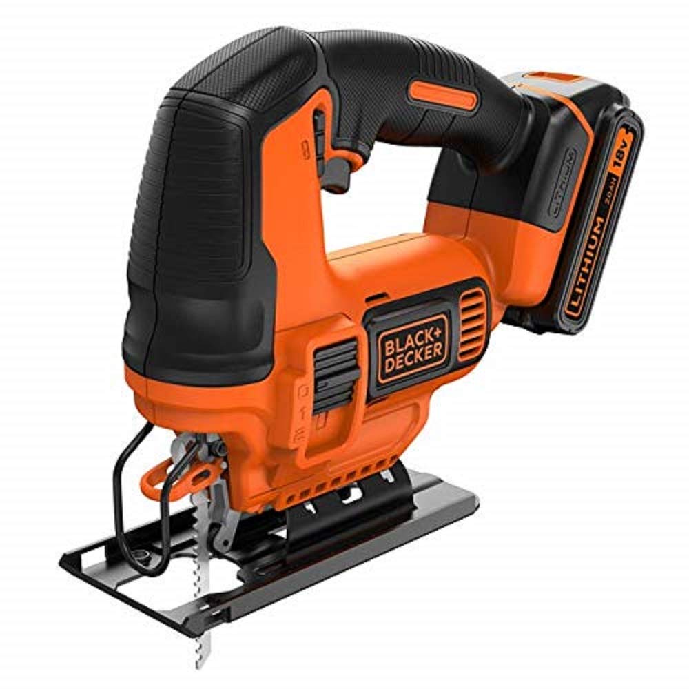 BLACK+DECKER BDCJS18E1-QW Seghetto alternativo 18 V, 2.5 Ah 1 batteria 1 lama per legno Consegna in custodia