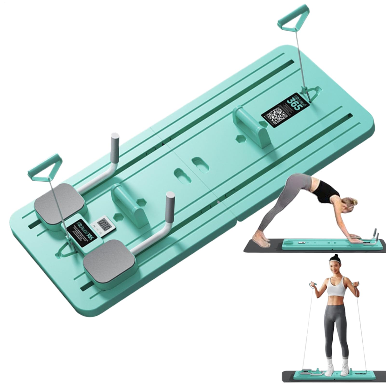 Home Pilates Board, Pilates Reformator Board - Carta di allenamento multifunzionale, attrezzatura per il fitness a casa, strumenti di allenamento per adulti per esercizi a tutto il corpo