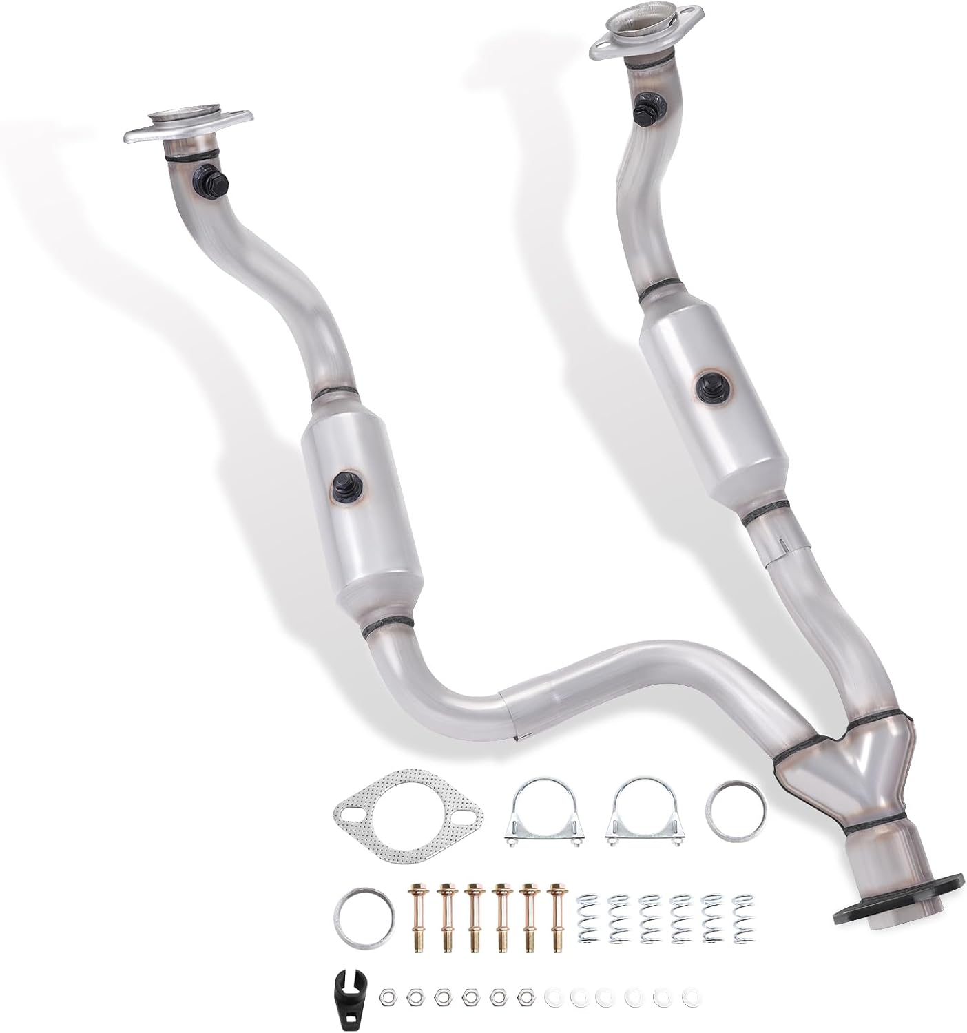 Catalytic Converter Kit Compatible with F250 Super Duty 2008-2010 5.4L/6.8L V8/V10, F350 Super Duty 2008-2010 5.4L/6.8L V8/V10, Reference OE: 645274 49346, EPA Compliant