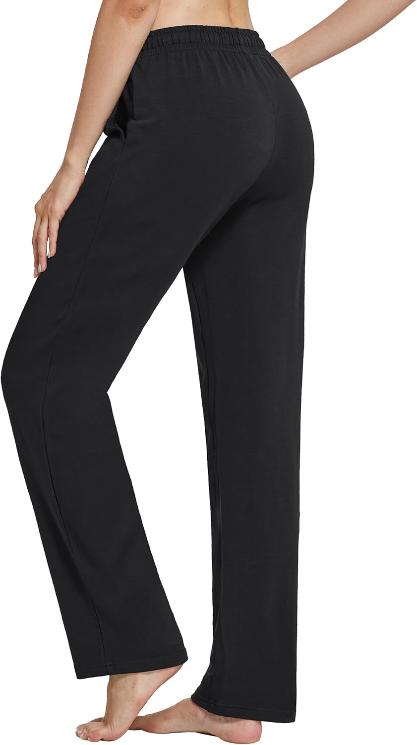 SPECIALMAGIC Women Yoga Sweatpants Pajama Wide Leg Cotton Drawstring Lounge Pants Leisure