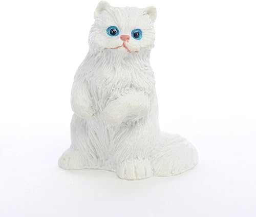 Figuras de gato persas, blancas y pequeñas (2 pulgadas)