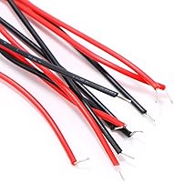 Vista 5 de Conector de clip de batería de 9 V, conexión de cable de 9 voltios de largo, carcasa blanda tipo I, negro, paquete de 5