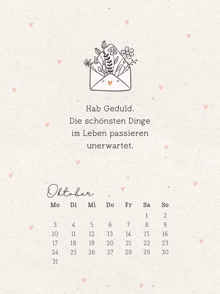 Tischkalender 2022 "Wunder": Kalender mit Holzaufsteller