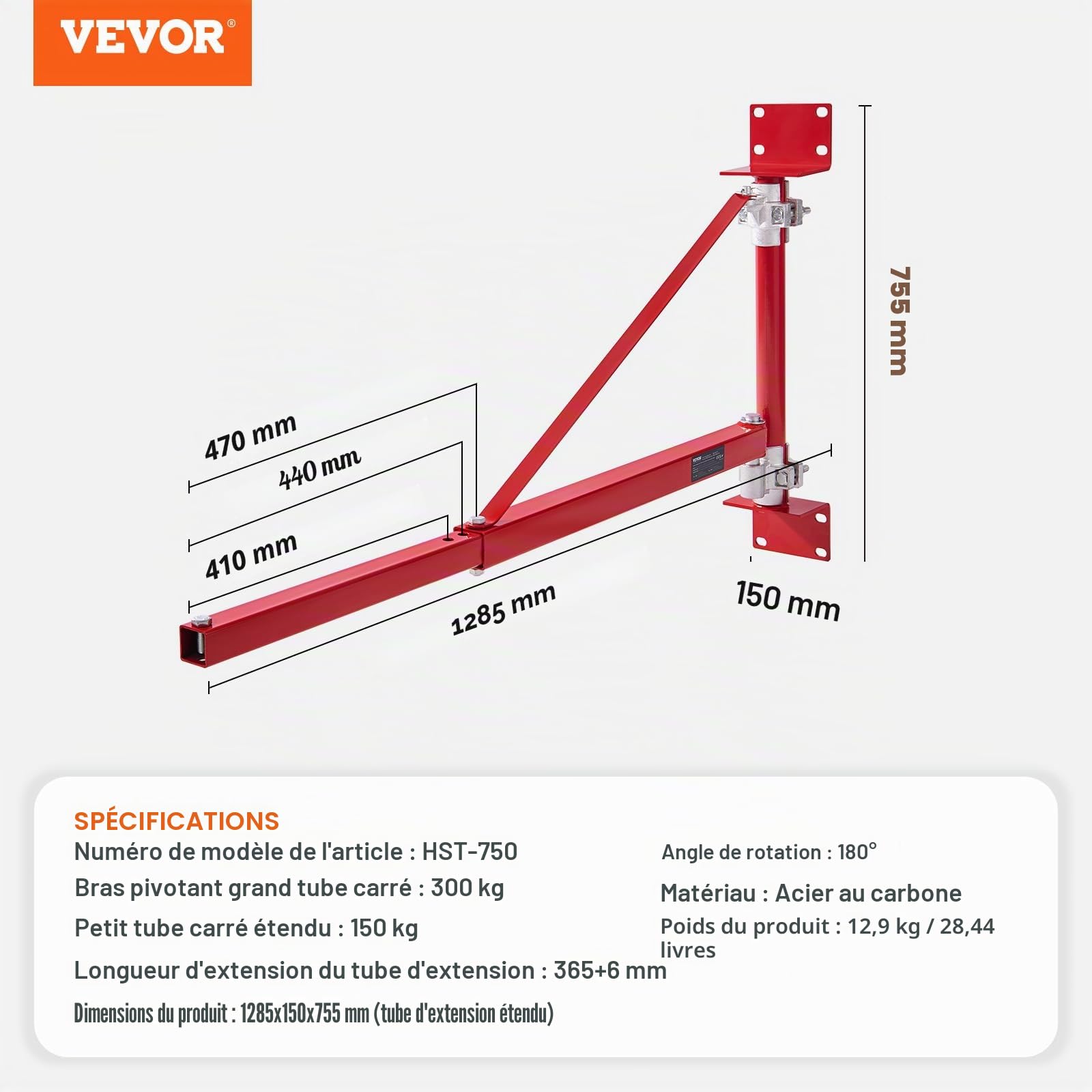 HODOY Elektrische Kabellier 220 V overbelasting elektrisch 200 kg 400 kg 600 kg 800 kg 1000 kg Bras pour le gru électrique