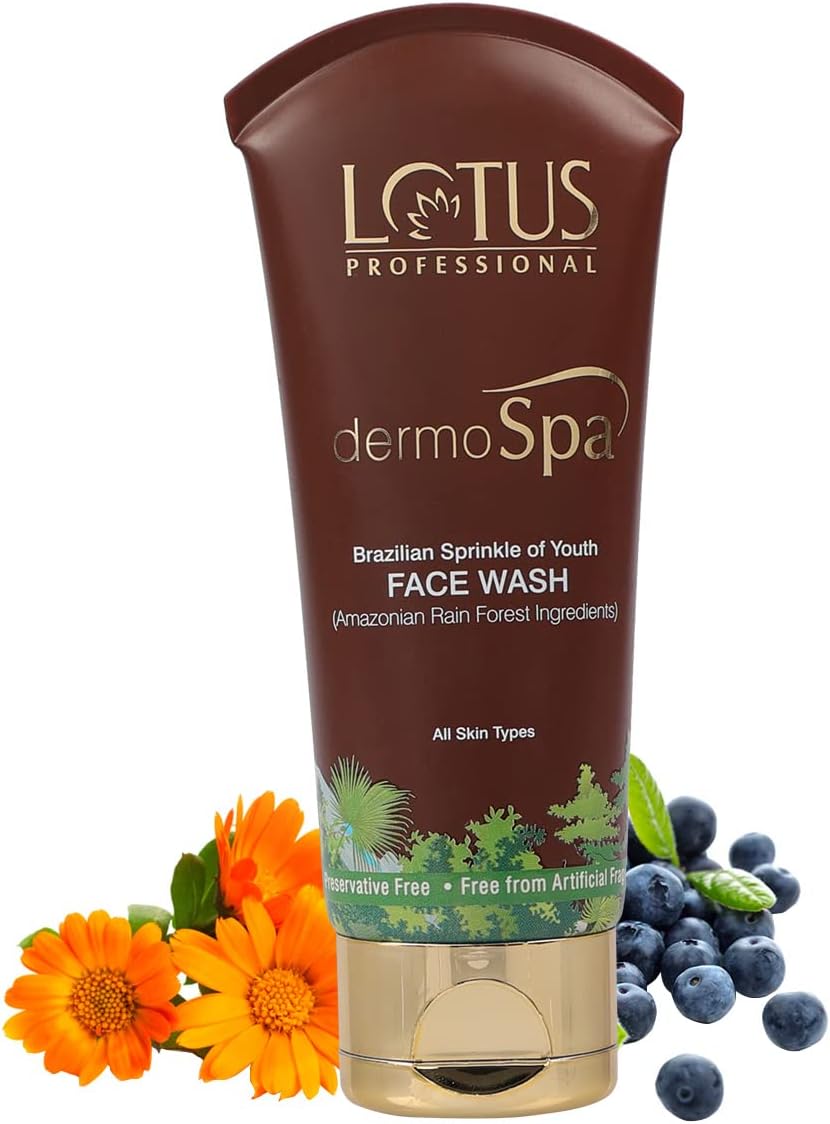 Lotus Herbal Professional Dermo Spa Brazilian Sprinkle Of Youth Anti Ageing Face Wash, 80g