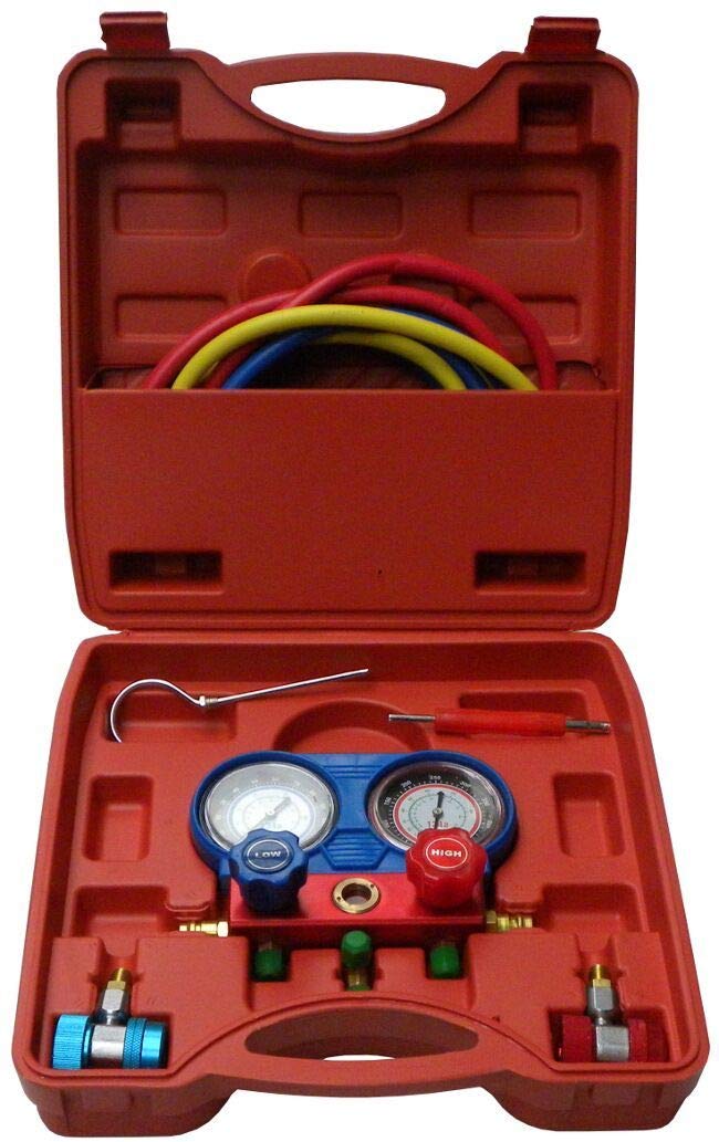 Geko G02660 - Kit de comprobador de presión de radiador, color naranja