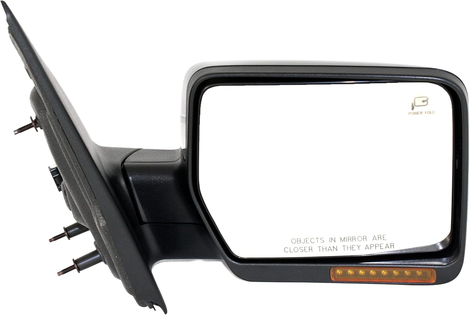 Garage-Pro Passenger Side Power Heated Mirror for Ford F-150 2007-2008, Passenger Side Mirror Replacement, Power Fold With Signal Light, Memory & Puddle Lamp, Paintable