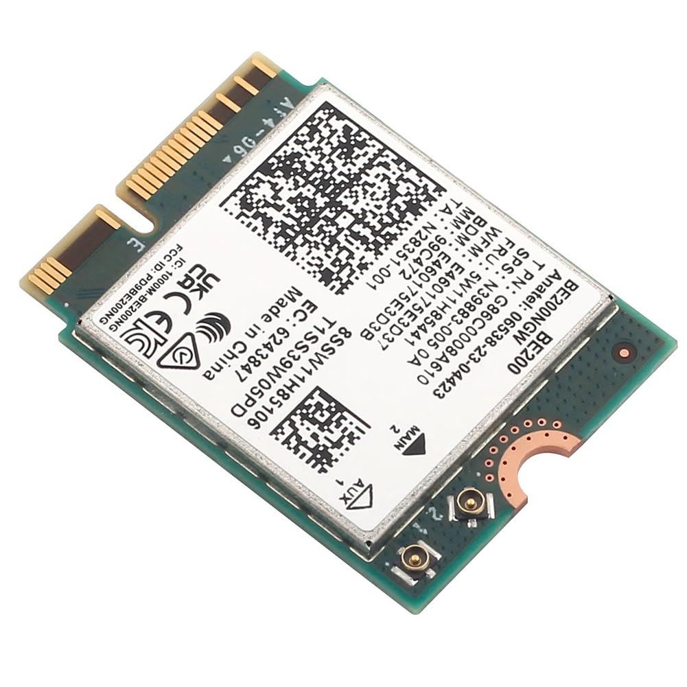 WIFI 7 BE200 BE200NGW Carte WiFi+Antenne Pièces de rechange BT 5.4 802.11AX Tri-Band M.2 NGFF Adaptateur réseau sans fil pour Win10/11