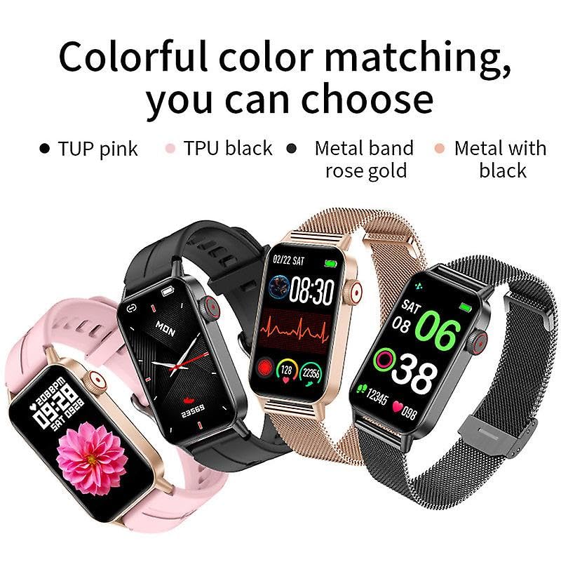 F45 Smartwatch für Damen, modisch, Sport, Fitness-Tracker, 3,7 cm, individuelles Gesicht, Damenarmband, Herzfrequenz, Blutdruck, Sauerstoff