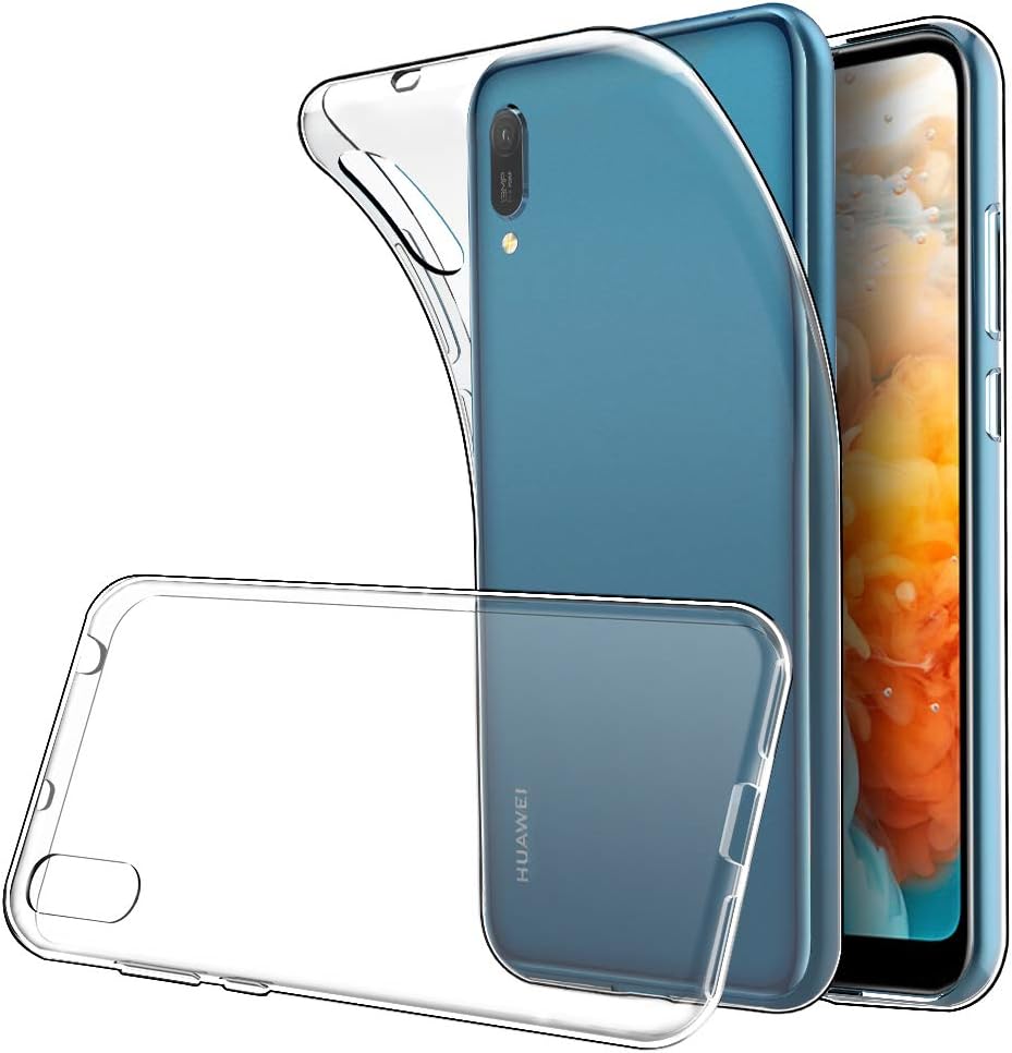 Simpeak Case Compatible with Huawei Y6 2019 / Huawei Y6 Pro 2019, Transparent Protective Case Cover Replacement for Huawei Y6 2019, Phone Case Silicone Clear Ultra-thin Soft TPU Gel Cover