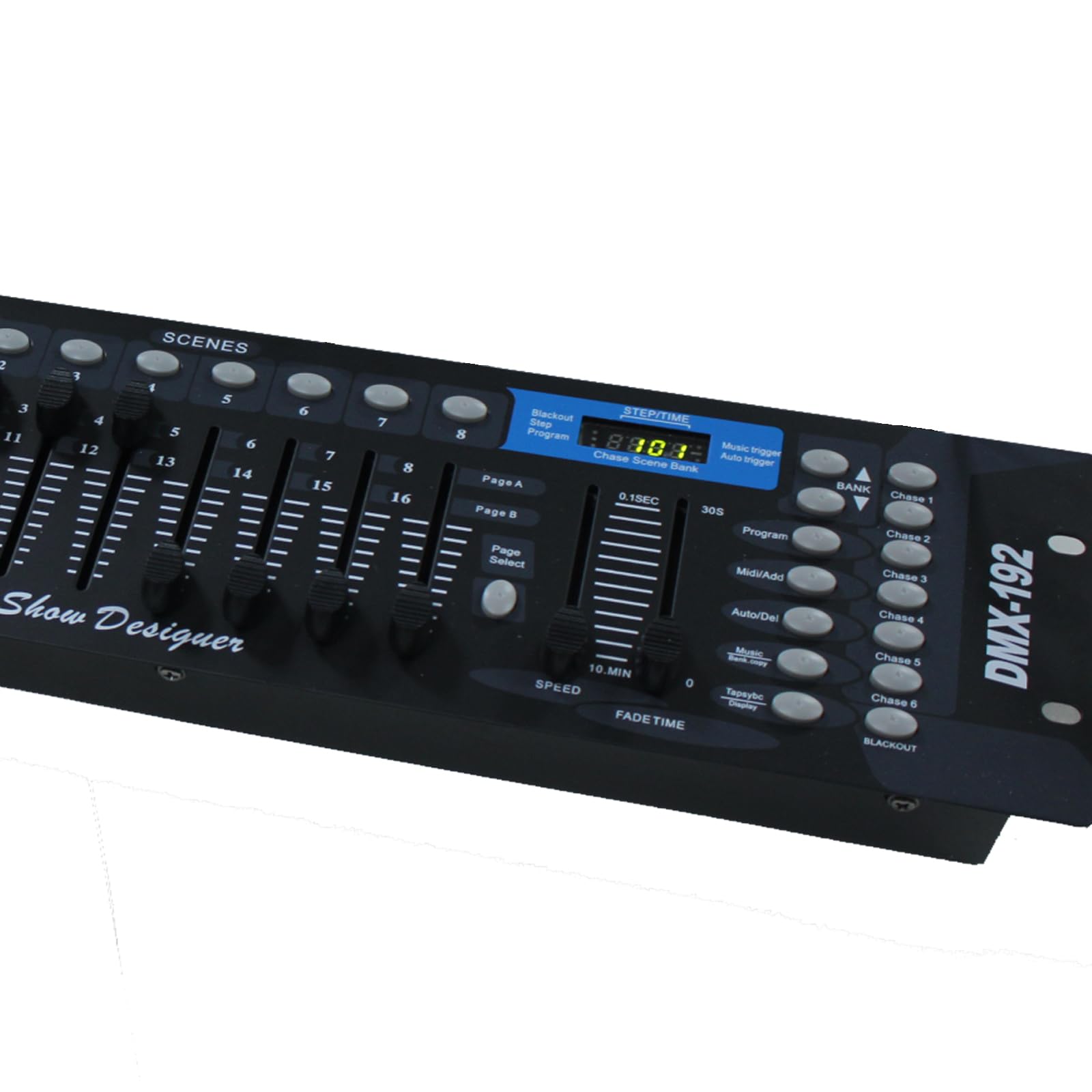 DMX Controller mit 3 m DMX Kabel, 192 Kanäle DMX Lichtsteuerung 512 DJ Controller, Beleuchtungs mixer Konsole, DMX Konsolen Kit für Lichtshows Party Disco Pub DJ-Bars und Moving Heads Led Par