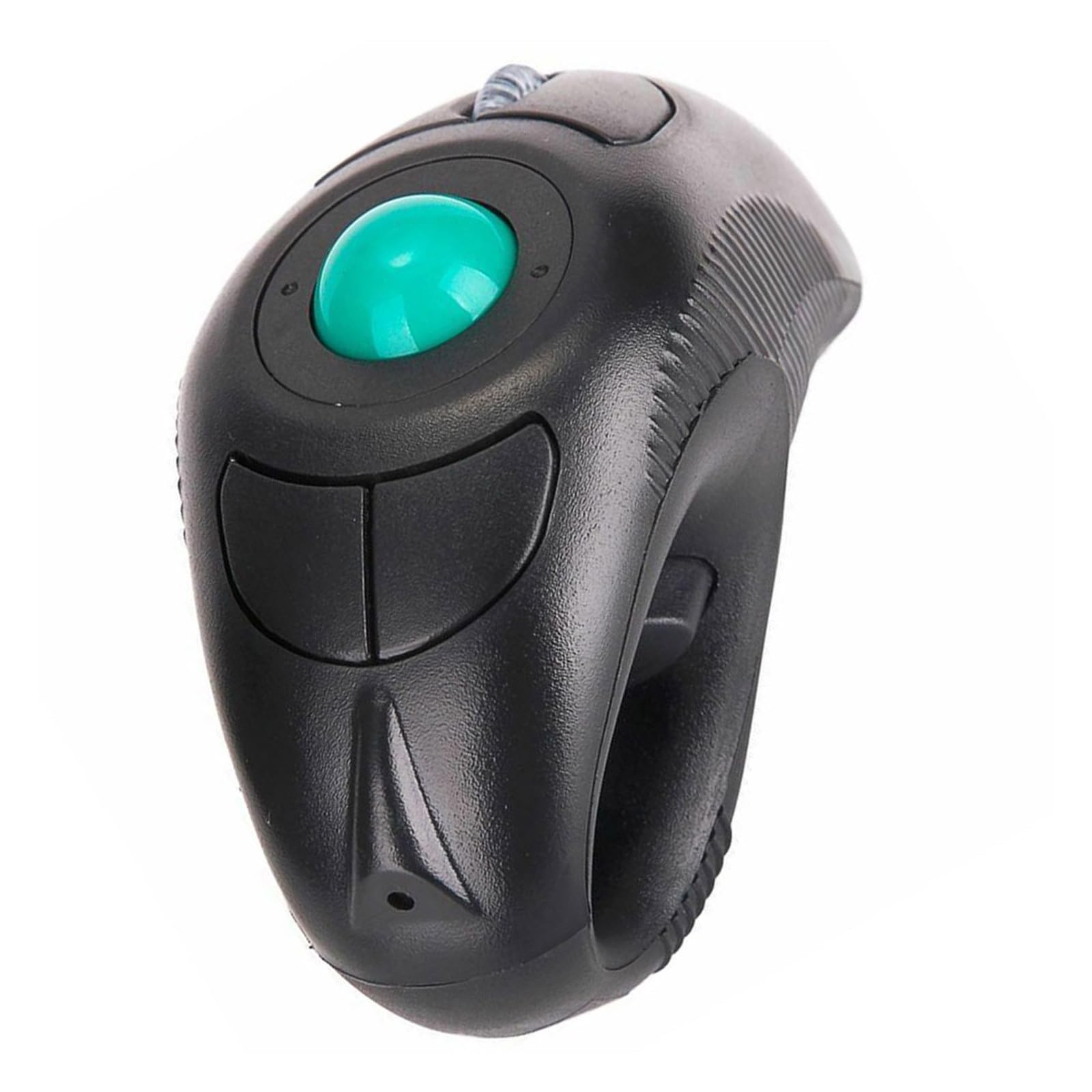 Souris Trackball Portable 2,4 Ghz à Commande par Pouce, USB Port, Plastique Noir, Ergonomique pour PC Portable, Compatible Utilisateurs Droitier et Gaucher