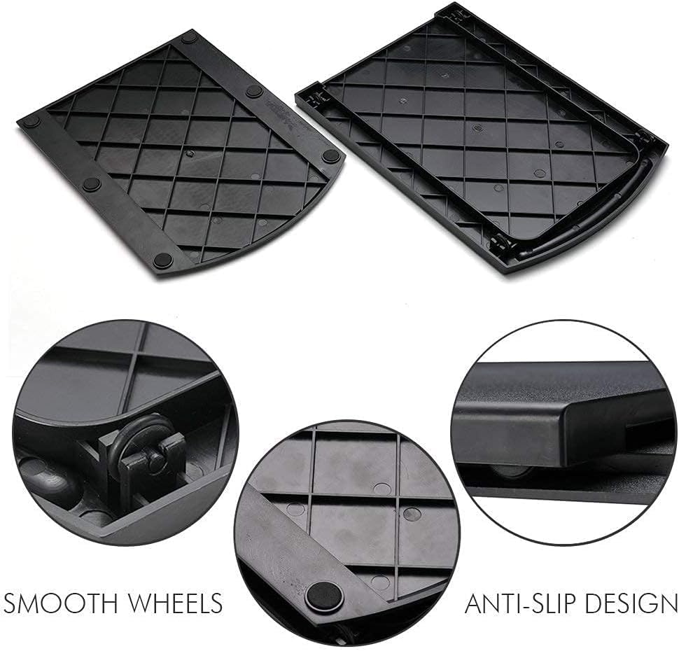 Vassoio Scorrevole Per Elettrodomestici Da Cucina 30cm - Base Mobile Per Macchina Caffè, Nero - Foto 4