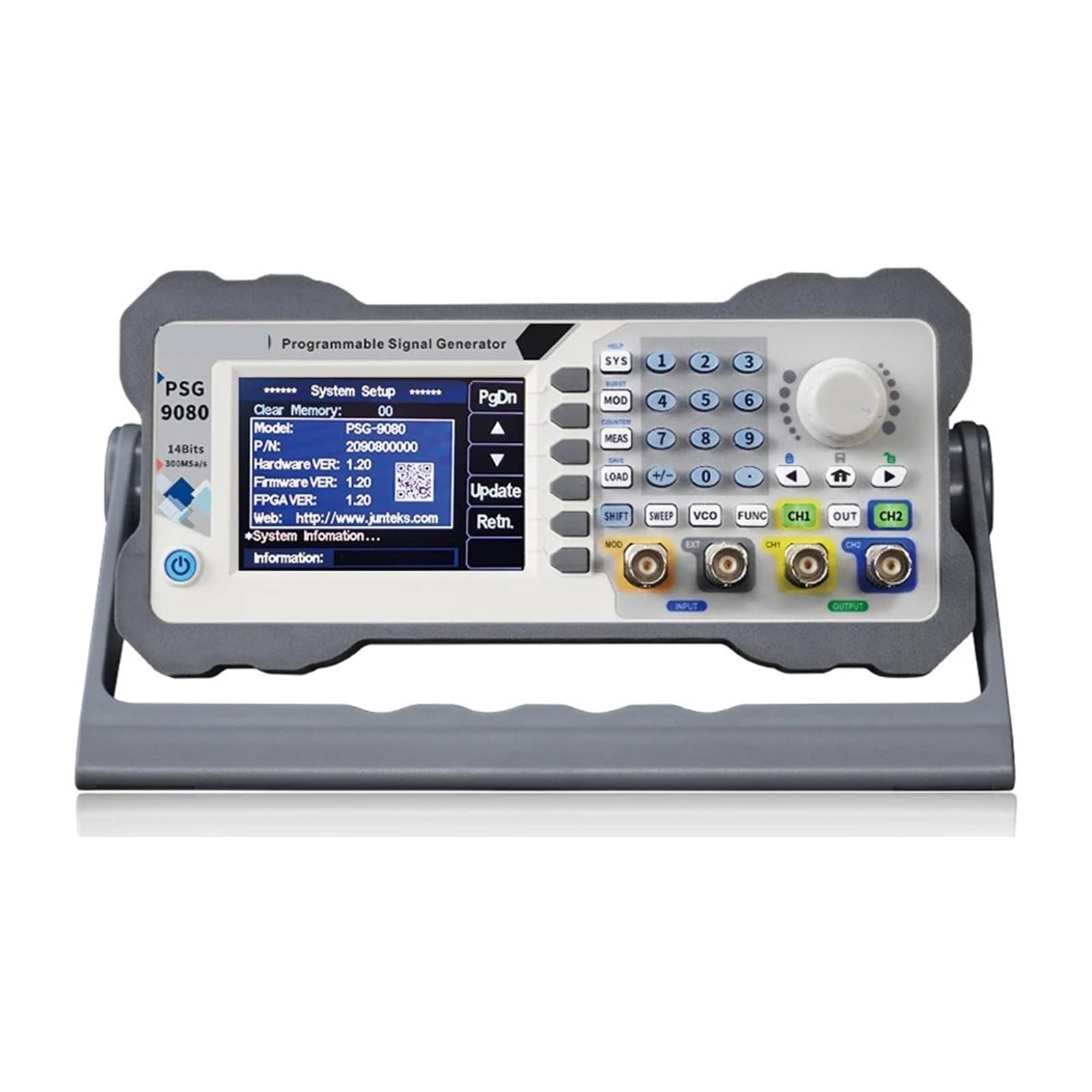 Generatore di segnale di funzione di forma d'onda arbitraria DDS programmabile a 2 canali da 60 MHz e 80 MHz, contatore di frequenza PSG9080(PSG9060,US)