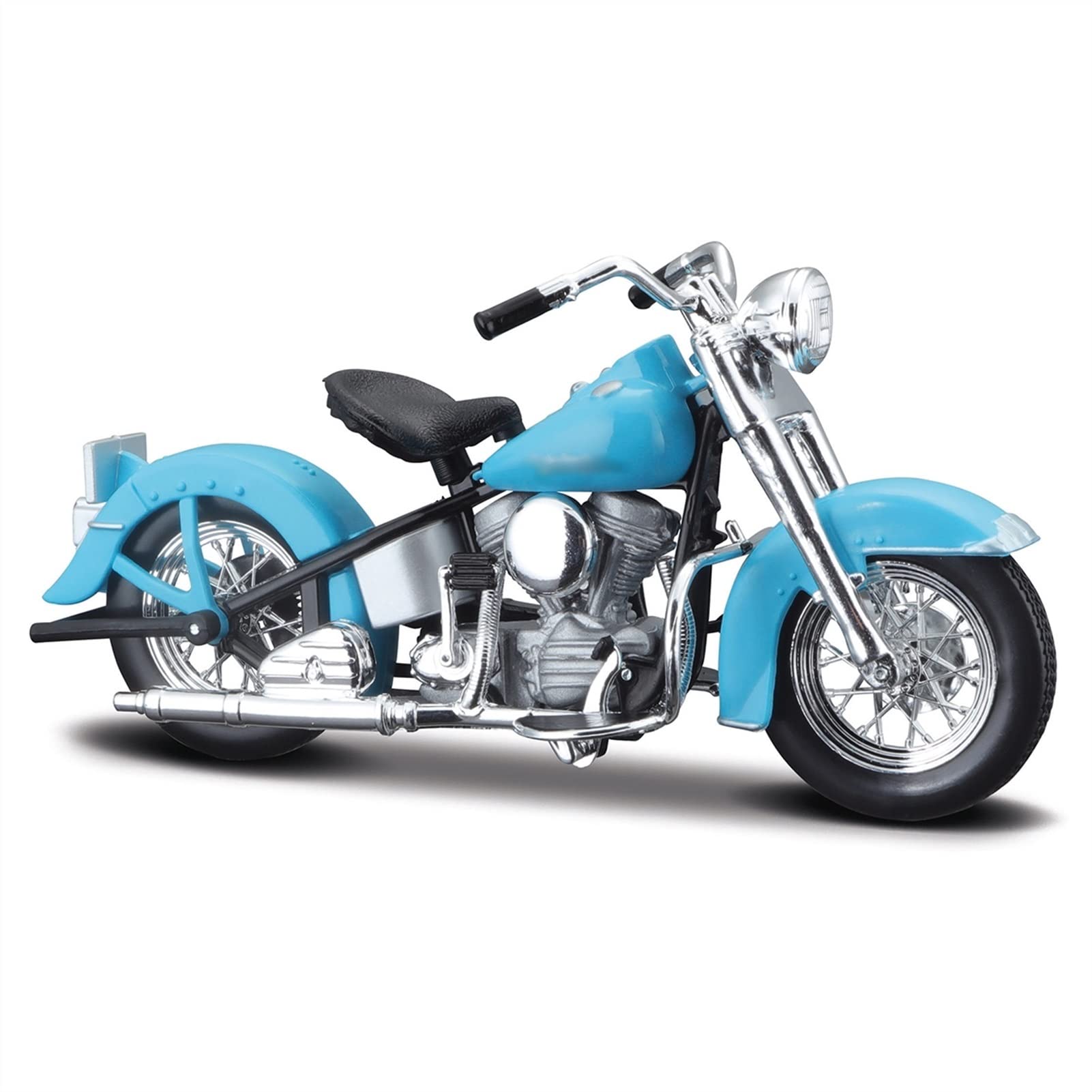 1:18 per H&Arley 74FL Hydra Glide 1953 Blu Die Cast Veicoli da Collezione Hobby Giocattoli Modello di Moto