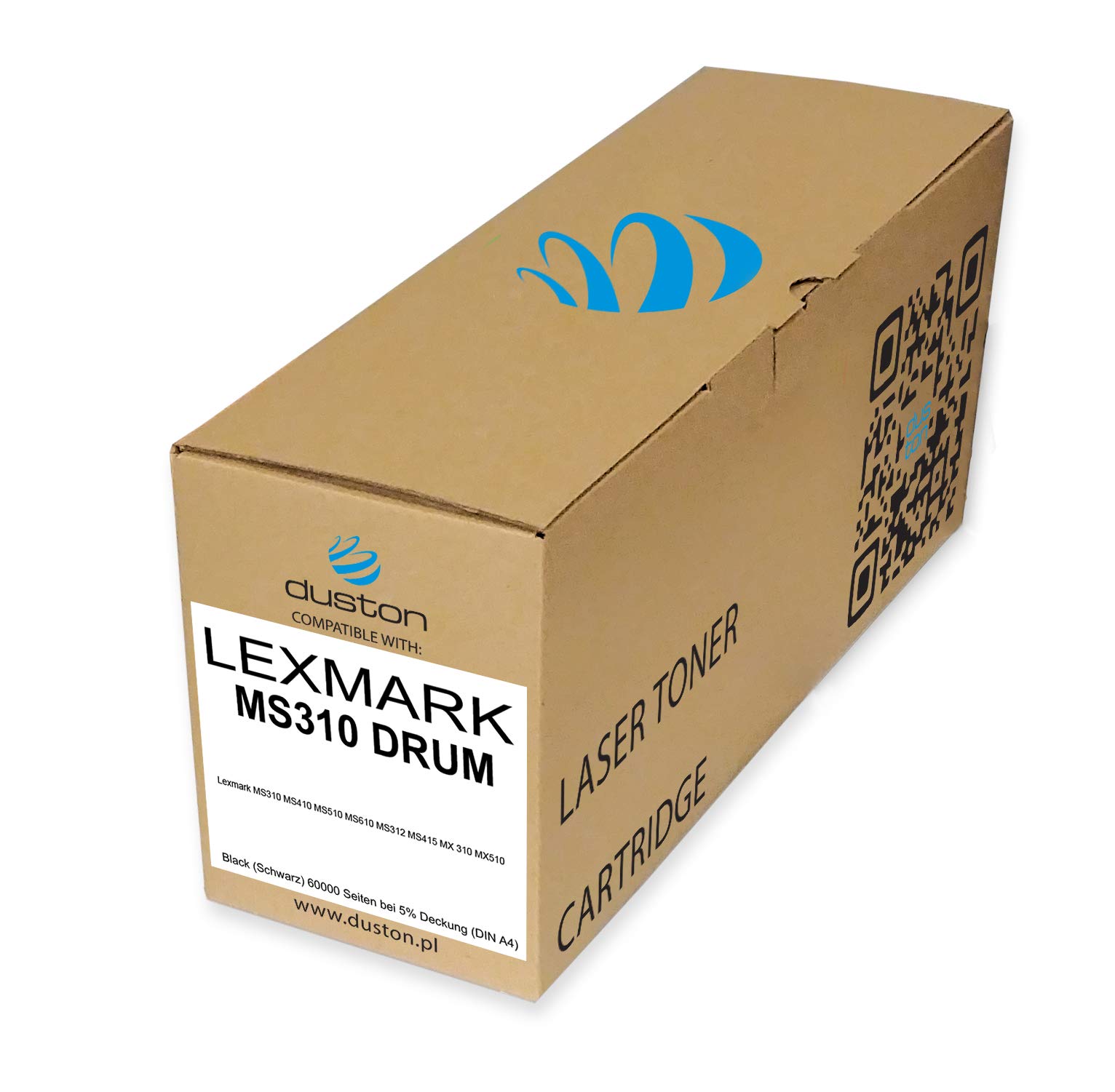 duston 50F0Z00, 500Z tamburo compatibile con Lexmark MS310 MS410 MS510 MS610 MS312 MS415 MX310 MX510