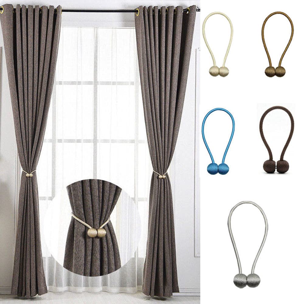 Confezione da 2 fermacravatte intrecciati a mano for tende, fermagli for casa, ufficio, eleganti fermacravatte decorativi for tendaggi (Colore : Blue