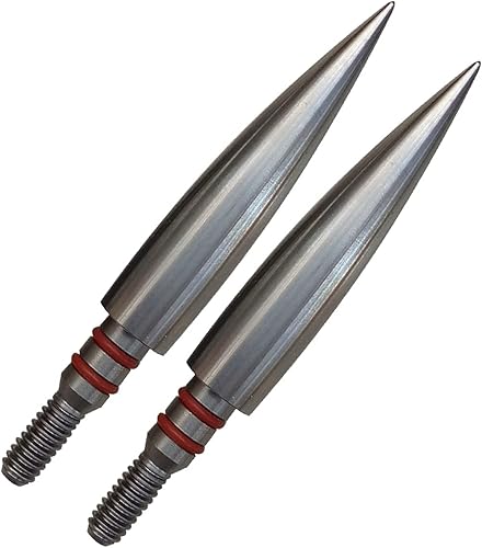 Miniatura 47 de Puntos de flecha de 100/125/150/200/300 granos, puntas de campo de tiro con arco, rosca de acero inoxidable en puntas de campo de tiro con arco